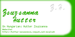 zsuzsanna hutter business card